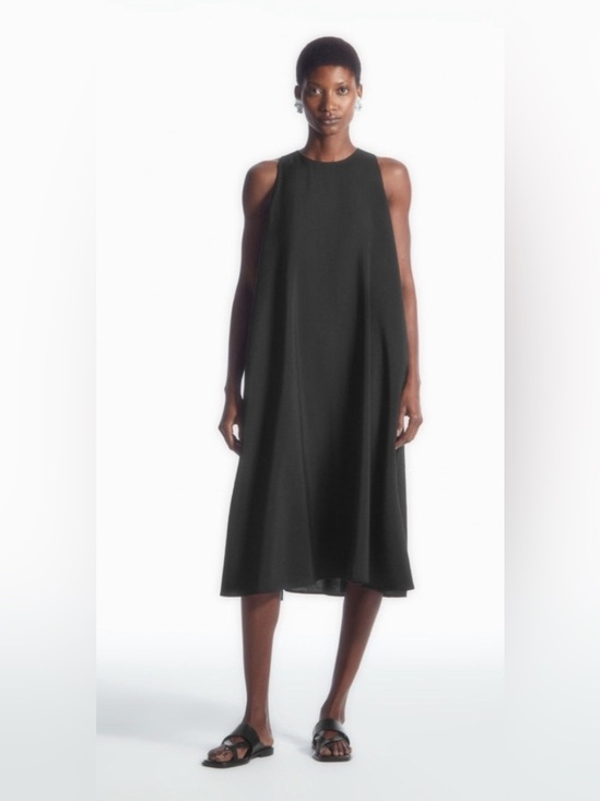 COS Dresses & Skirts - COS Black Sleeveless Midi Dress with High Neck and pockets